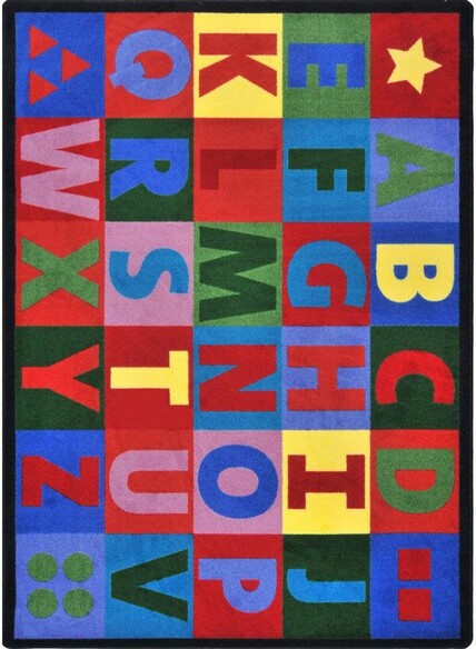 Joy Carpets Kid Essentials Oversize Alphabet Multi